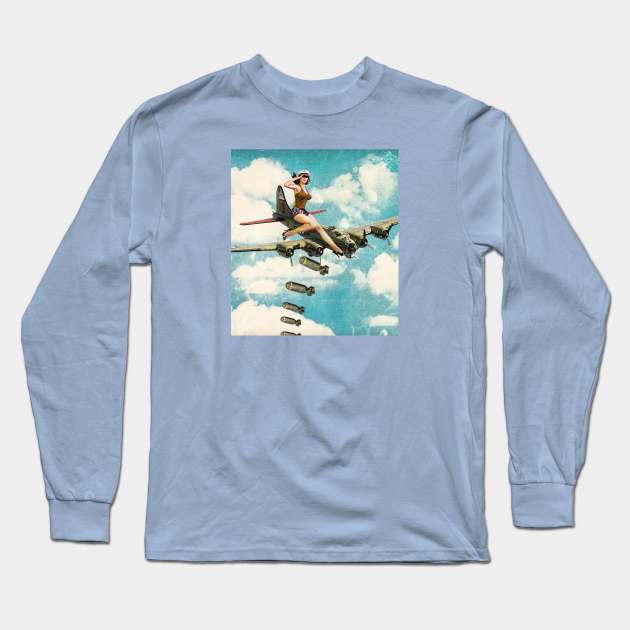 Bombing the world Long Sleeve T-Shirt by eccentrixgallery